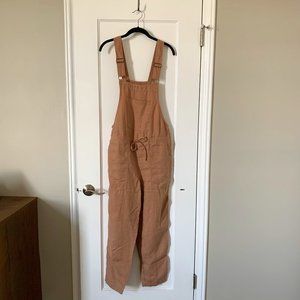 (NWOT) notPERFECTLINEN Loose Linen Jumpsuit in almost apricot